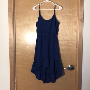Blue High Low Dress